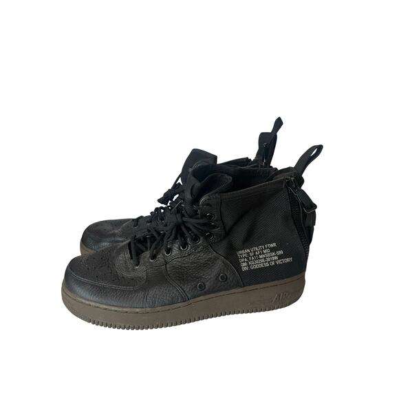 Nike Air Force 1 SF Special Field Mid Black Sneakers Men's Sz 11 Shoes - Picture 1 of 7